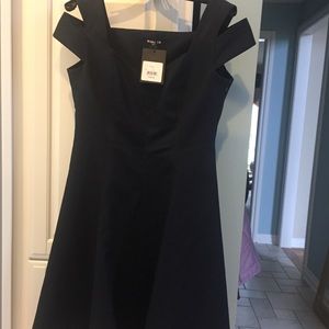 Formal knee length,navy,French designer dress.